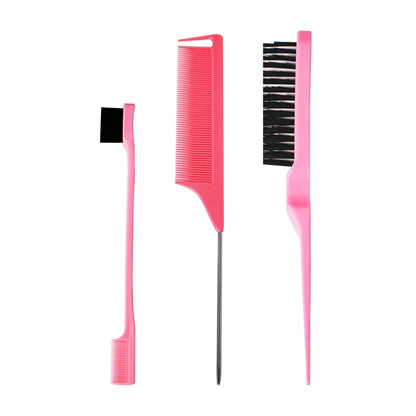 Pro Pointed Tail Comb – Anti-Static Hair Styling Brush, Steel Needle Pin Rat Tail Comb for Salon & Barber Accessories