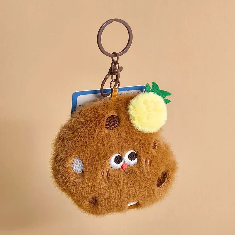 16 Styles Kawaii Mini Snack Plush Keychain – Cute Food Pendant Bag Charm Birthday Gift for Kids