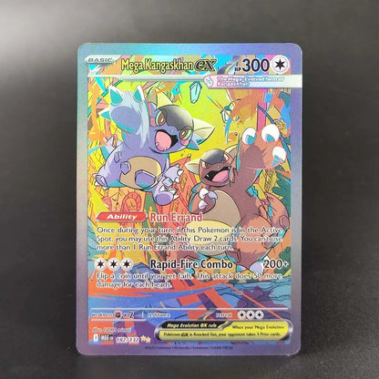 2025 Pokémon English Collection Cards Set – MEGA Dragonite, Charizard, Lucario & Gardevoir EX Anime Trading Cards Gift Toys