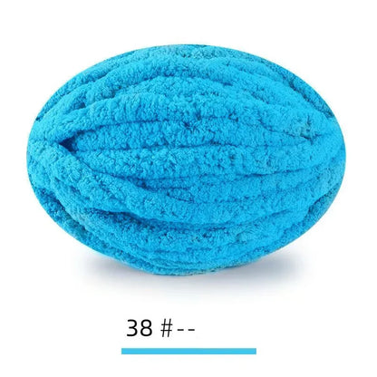 250g Extra Thick Ice Chenille Yarn Ball for Hand Knitting – Soft DIY Blanket, Cushion, Scarf & Pet Bed Yarn for Craft Projects