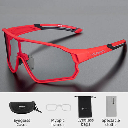 ROCKBROS MTB/Road Bike Glasses – UV400 Polarized Photochromic Cycling Eyewear