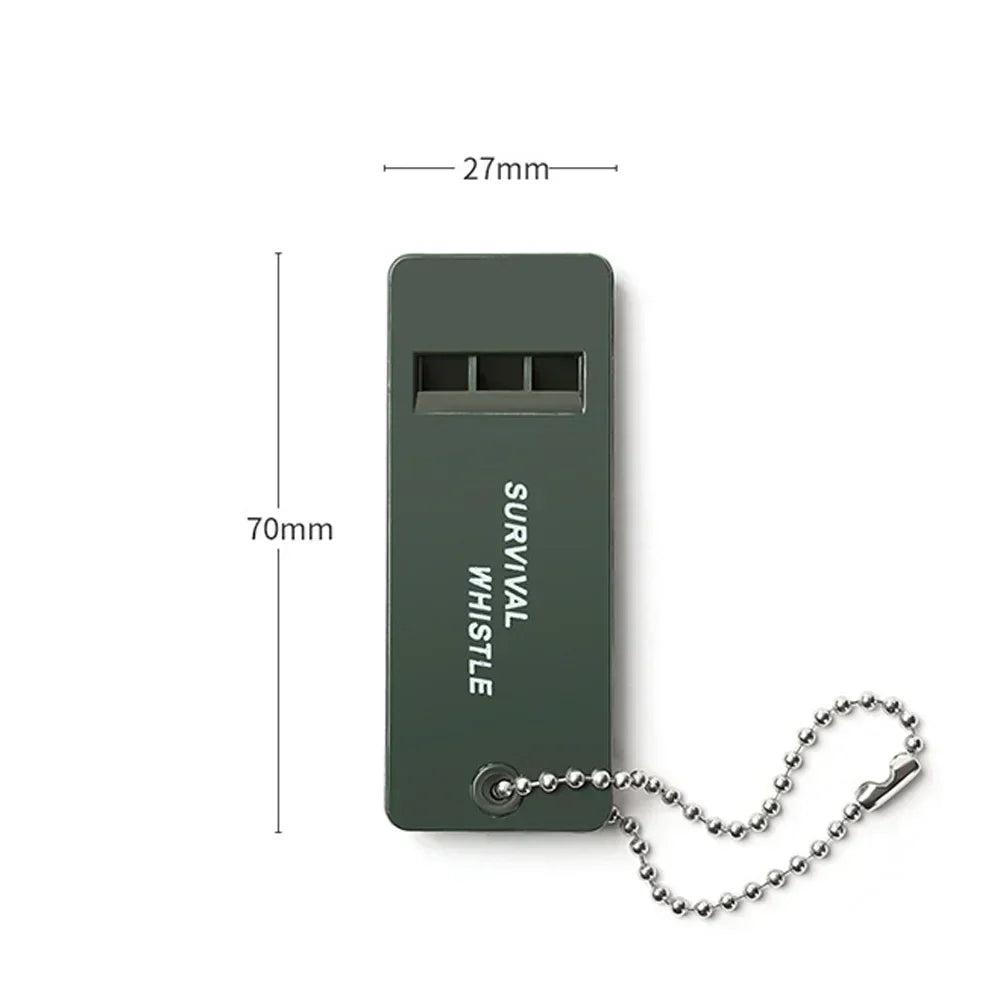 High Decibel Survival Whistle | Portable Outdoor Emergency Accessory | Multiple Audio Whistle for Camping & Hiking | Tactical EDC Tool