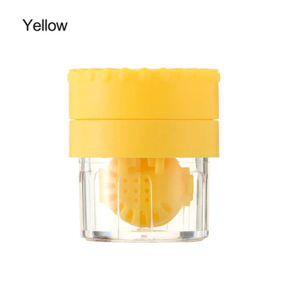 Portable Rotatable Contact Lens Cleaner Case – Manual Cleaning & Storage Container, Plastic Eyewear Accessories Holder for Travel