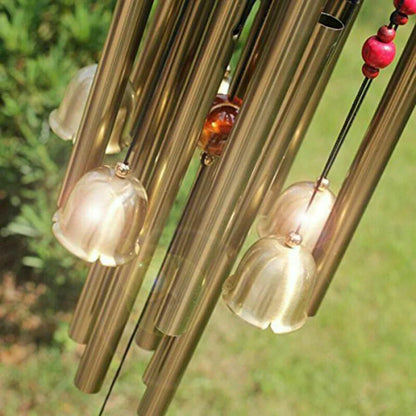 Aluminum Guardian Bell Wind Chimes - Handmade Metal Tube Garden and Home Wall Decor