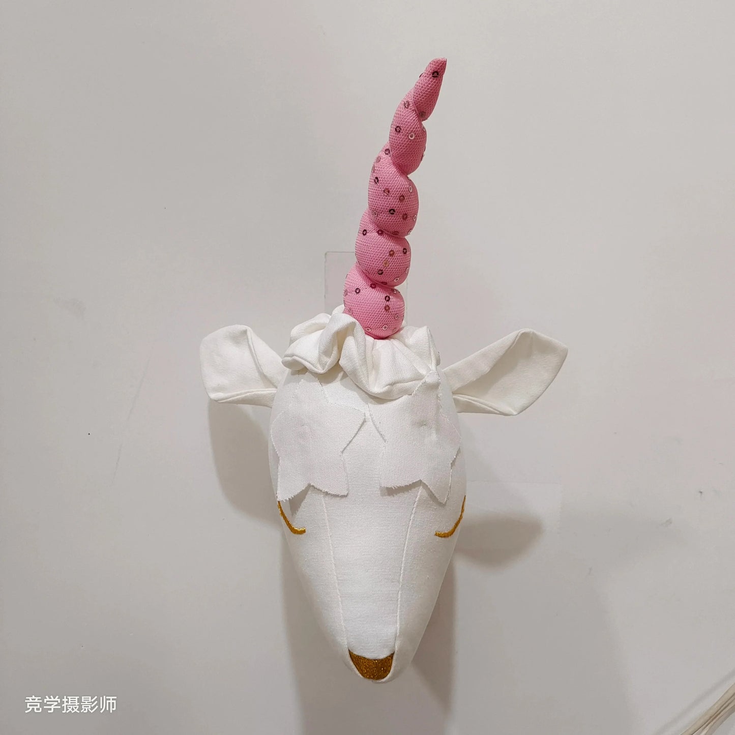 Handmade 3D Felt Animal Heads — Elephant & Swan Wall Hanging Decor for Nursery & Kids’ Bedroom