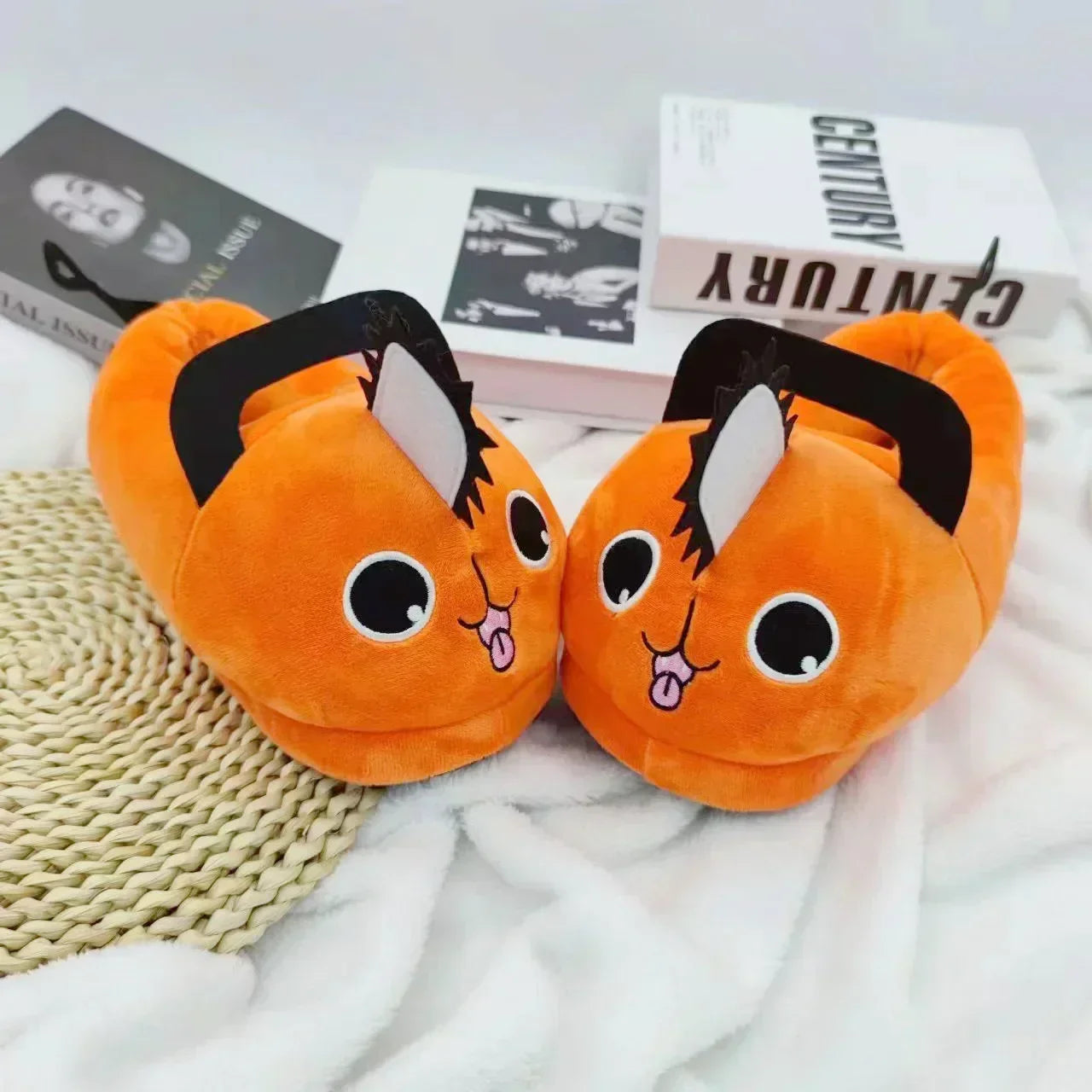Anime Kawaii Puppy Slippers – Cosplay, Halloween & Xmas Party Shoes, Home Bedroom Decor, One Size