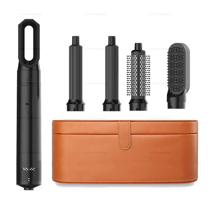 2024 New 5 in 1 Hair Dryer Hot Comb Set – Professional Curling Iron & Hair Straightener Styling Tool for Dyson Airwrap