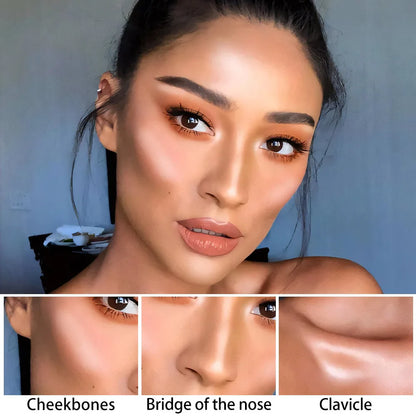 Highlighting & Bronzer Stick - Face Brightening Blusher, Rouge Concealer Pen, Long-Lasting Corrector & Nose Contouring Cosmetics