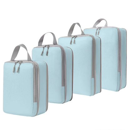 4pcs Travel Packing Cubes | Portable Waterproof Clothes Organizer Bags for Suitcase & Handbag