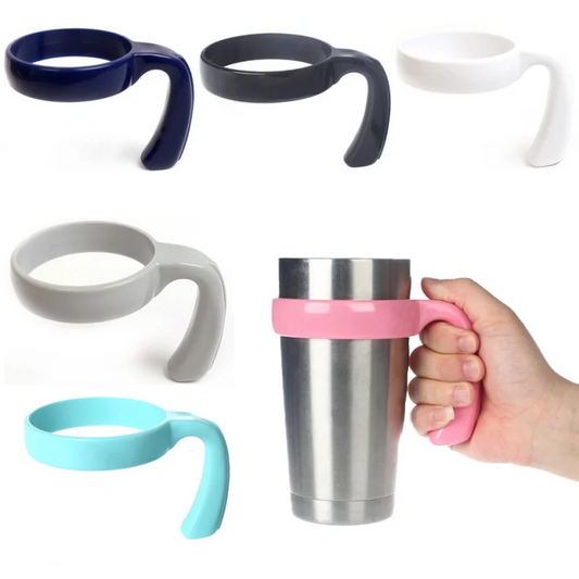 Water Bottle Tumbler Handle – Travel Mug Cup Holder for 20oz/30oz Car Drink Rack & Water Bottle Accessory