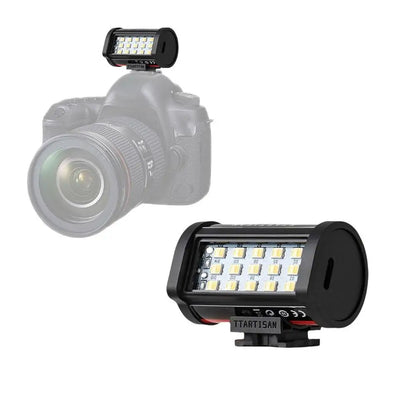 Mini Magnetic Camera Flash – 3W USB Rechargeable Portable Flash with Cold Shoe Mount for Night & Fill Light