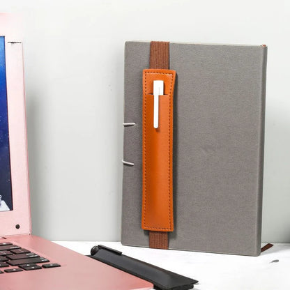 Leather Adjustable Elastic Band Pen Holder – Pen Pouch for Planner, Notebook Pen Holder – Versatile Notebook Accessory
