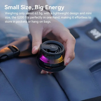 Edifier HECATE G200 Portable Bluetooth Speaker – RGB Lighting, BT5.3 Mini Sound Box with 7-Hour Playback & Phone Holder