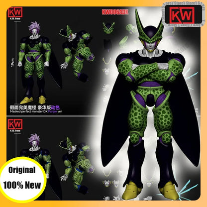 KW Studio Dragon Ball Z Cell Figures – Masked Perfect Monster DX Blue & Purple Ver KW006ADX/KW006BDX Anime Action Figure Toys & Gifts