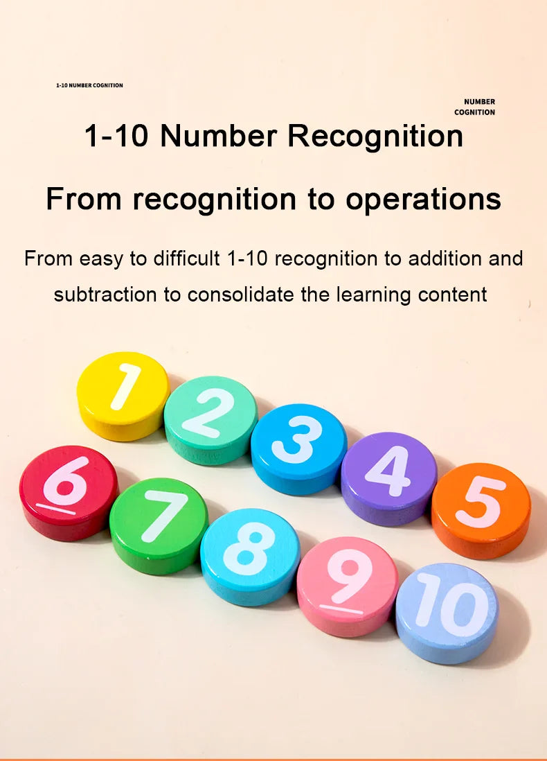 Children's Math Early Education Toy – Number Cognition & Mathematical Operations Learning Aids