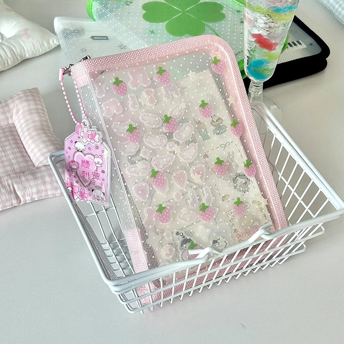 A6 Stationery Storage Folder - Zipper Document Pouch for School & Office Supplies