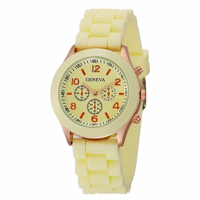 2023 Women's Fashion Watch - Luxury Brand Silicone Strap Quartz Wristwatch, Relogio Feminino Zegarki for Women