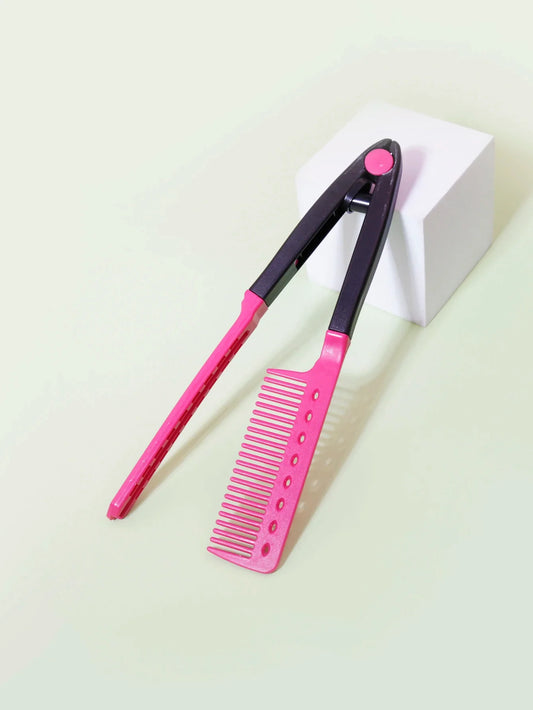 Flat Comb Straight Hair Salon Brush – V-Shaped Styling Comb, Hair Straightener for Beauty & Smooth Hair