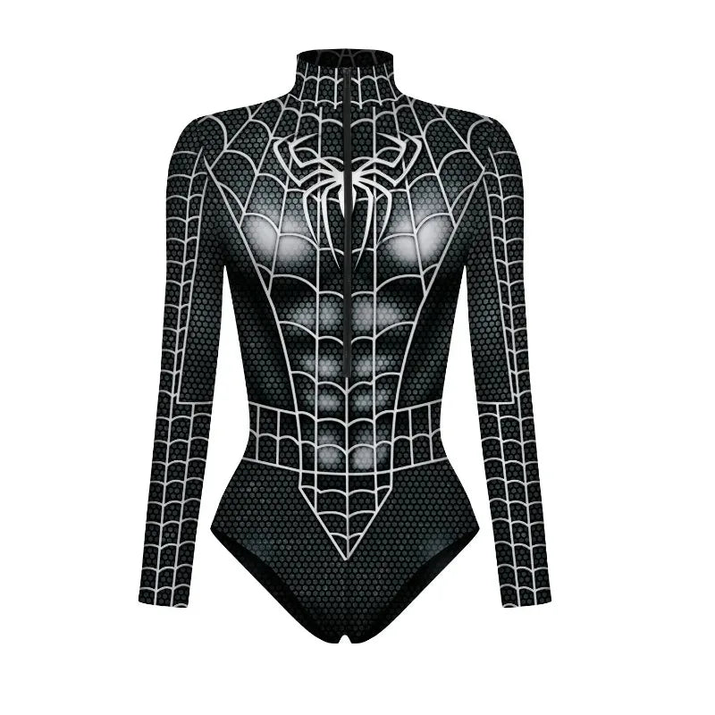 2024 New Superhero 3D Print Bodysuit – Superman , Spiderman & Iron Man Cosplay Costume for Men & Women Adults