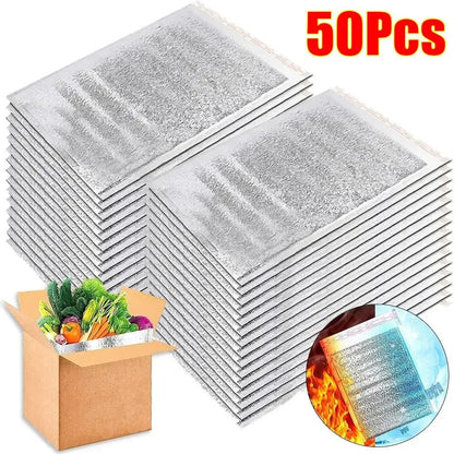 Aluminum Foil Cooler Bag – Insulated Folding Thermal Picnic Bag, Portable Food and Drink Delivery Carrier