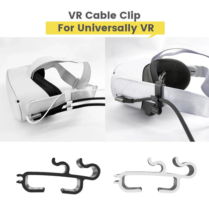 VR Cable Clamp Buckle – Data Line Fixer & Earphone Cord Clip for Oculus Quest 2 / Pico Neo 3, VR Strap Accessory