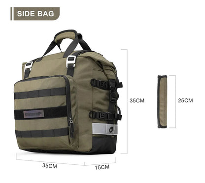 Rhinowalk Motorcycle Saddlebag 20L-30L – Universal Side Bag with Removable 100% Waterproof Inner Liner for Travel Motorbike Luggage