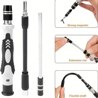 115-in-1 Precision Screwdriver Set: Magnetic Mini Screw Nuts Bits, Multifunction Household Repair Tools Kit