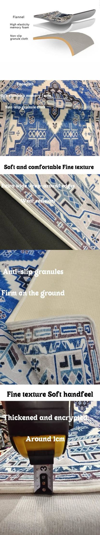 VIKAMA Christmas Checkered Outdoor Rug — Washable, Anti-Slip Welcome Mat for Front Porch & Festive Home Decor