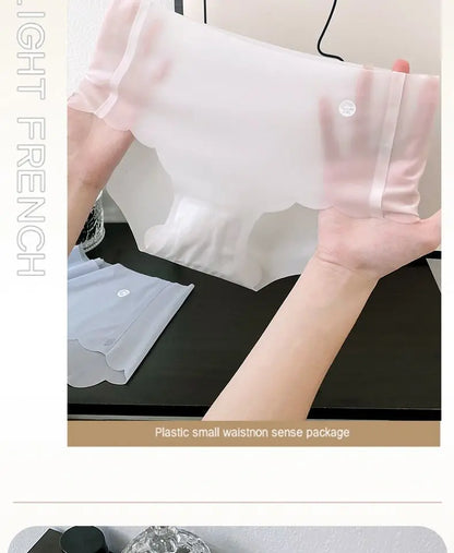 6-Pack Women’s Seamless Ice Silk Underwear – 3D Shaping Peach Butt Invisible No-Show Panties for Yoga & Daily Wear