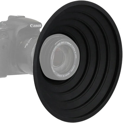 Silicone Foldable Reversible Lens Hood – Anti-Reflective Camera Shade for 53mm–72mm & 73mm–88mm Lenses