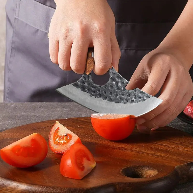 Multifunctional Meat Cleaver Knife | Forged Stainless Steel | Kitchen & BBQ Cooking Tool | Bone Cleaver