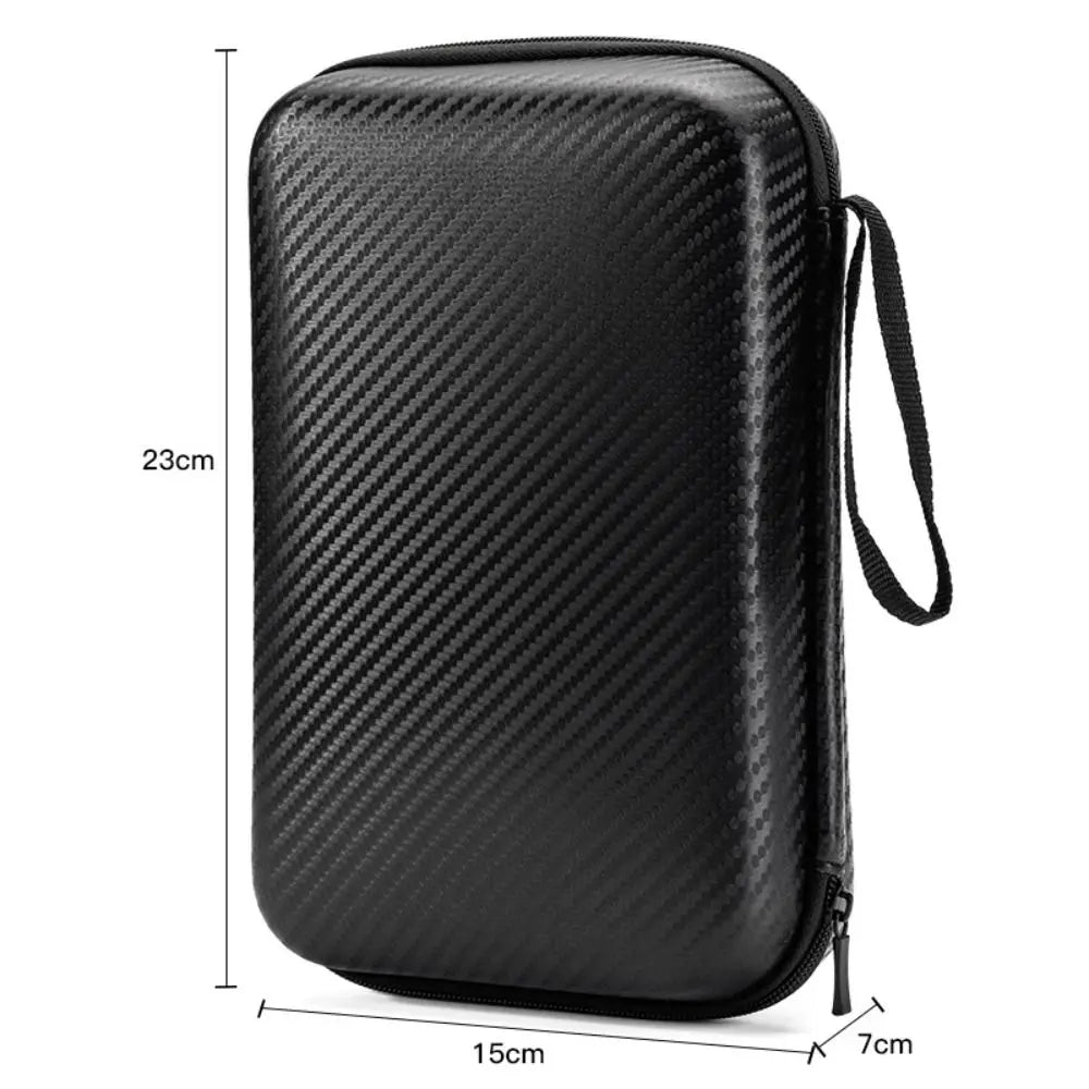 Shockproof Waterproof Headphone Case – EVA Hard Shell Carrying Box with Double Zipper & Dustproof Design