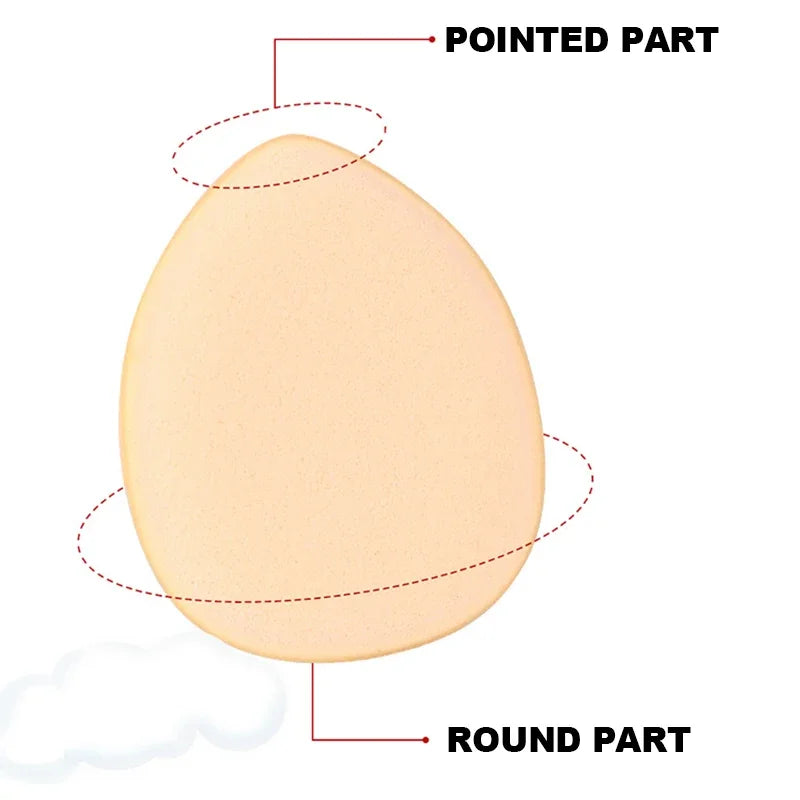 5/10PCS Mini Finger Puff Sponges – Small Air Cushion Makeup Applicators for Foundation & BB Cream