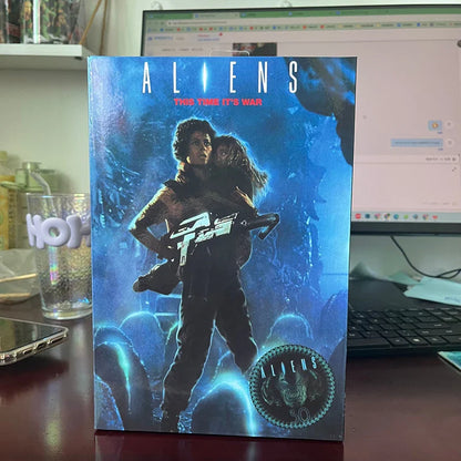 NECA Alien 2 LT Ellen Ripley & Newt Figure – Giger Xenomorph Facehugger Collectible Action Model Toy, Perfect Gift