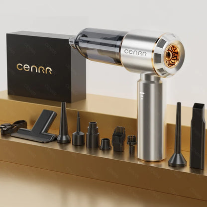 CENRR 360000PA Mini Cordless Car Vacuum Cleaner – Powerful Handheld Portable Wireless Cleaning Machine