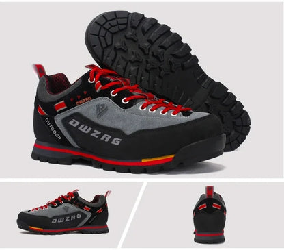 Men's Waterproof Hiking Shoes - Anti-Collision Climbing Shoes, Fashion Outdoor Casual Lace-Up Sneakers
