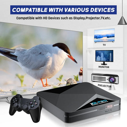 KINHANK Retro Super Console X2 Pro — 90,000 Games for PS1, DC, MAME, SS with Gamepad, Perfect Kid Gift Game Box