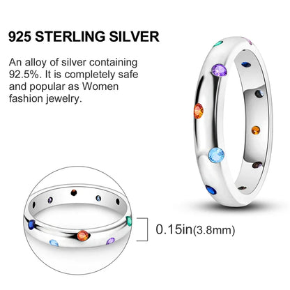 925 Sterling Silver Ring – Infinite Love Star & Moon Design for Women, Wedding Jewelry Gift