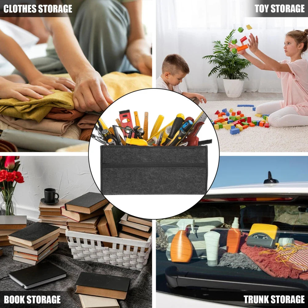 KJOY Ultra-Light Folding Storage Bag – Large Capacity for Bedroom, Clothing, Books & Stationery Storage