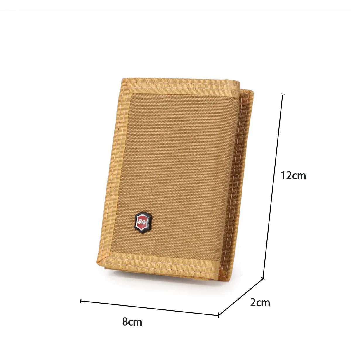 Men's Korean Tri-Fold Coin Purse – 5 Colors, Slim Canvas Wallet, Multifunctional Card Holder