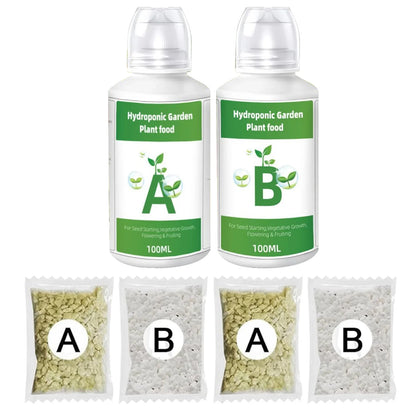AB Two-Part Fertilizer Set – Hydroponic Plant Food for Flowers, Vegetables, and Grass Nutrients