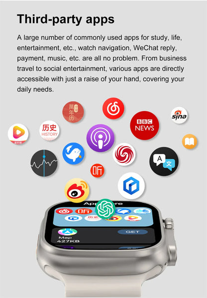 2025 DT Ultra 3 Pro Smartwatch – NFC, Bluetooth Call, Music & Video, Waterproof for Android & iOS, 32GB