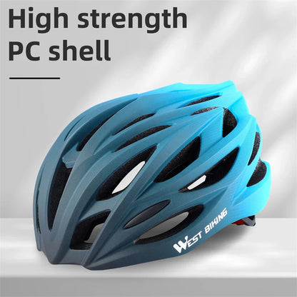 WEST BIKING Ultralight Cycling Helmet - Integrally Molded MTB & Road Bike Racing Helmet for Men & Women, Bicycle Safety Cap