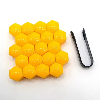 20PCS Car Wheel Nut Caps – Anti-Rust Tire Bolt Covers, 17/19/21mm Hub Protection & Exterior Decoration