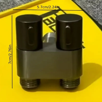 Stainless Steel Double Outlet Angle Valve – High-Flow Shower & Control Valve for Bathrooms & Washing Machines