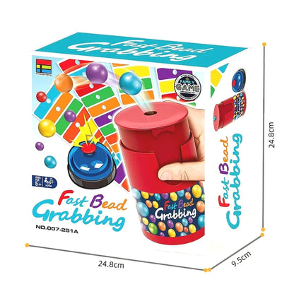 Fast Bead Grab Board Game — Two-Player Strategy Game with Bells, Fun Interactive Game for Kids & Adults