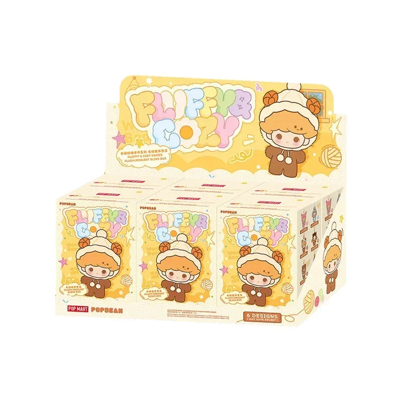 POP MART POPBEAN Fluffy Cozy Plush Pendant – Mystery Blind Box Toy Ornament