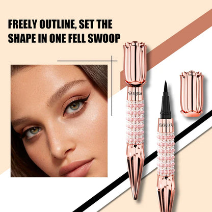 Waterproof Liquid Eyeliner Pen – Black, Long-Lasting, Quick-Dry Thick Eye Liner Makeup Tool