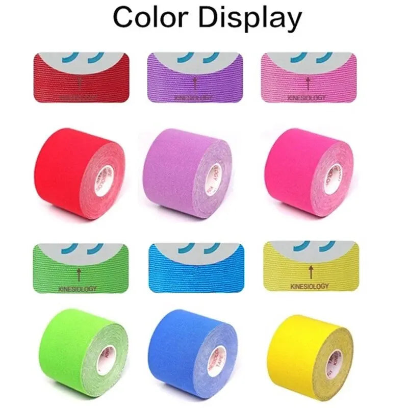 Sports Waterproof Kinesiology Tape - Athletic Bandage for Muscle Recovery, Pain Relief, and Gym Use