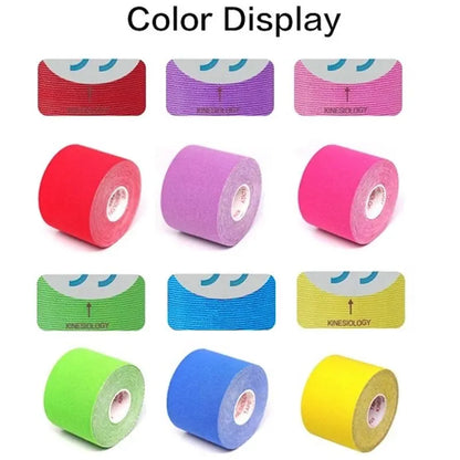 Sports Waterproof Kinesiology Tape - Athletic Bandage for Muscle Recovery, Pain Relief, and Gym Use